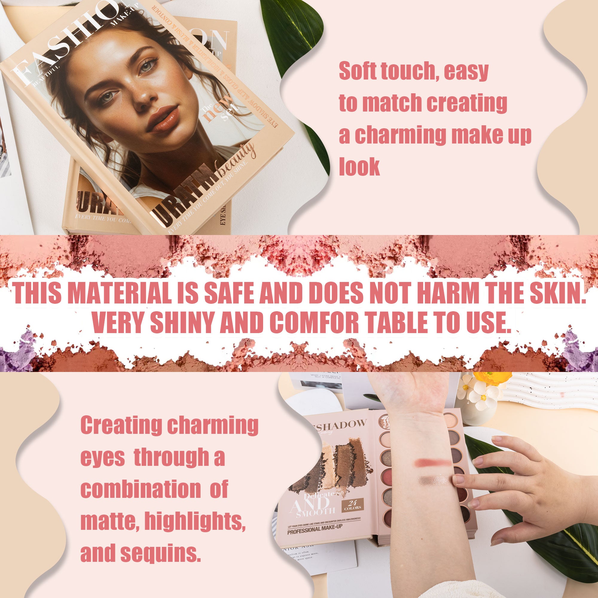 Professional Nude Makeup Palette Set | 67 Shades | Eyeshadow, Highlighter, Blush & Contour