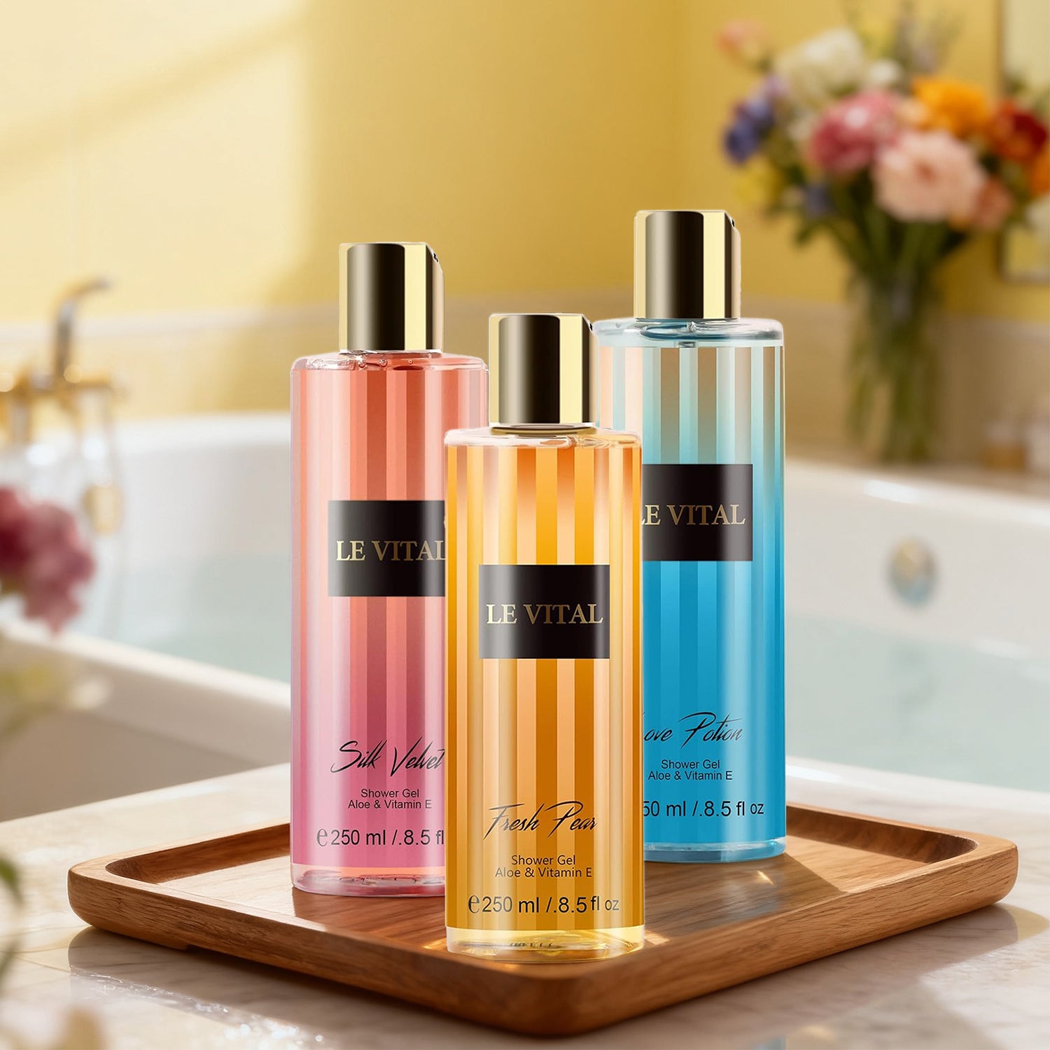 Shower Gel - Genuine Attraction&Shower Gel - Silk Velvet 8.5fl.oz, 250ml 12, Master