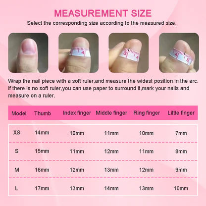 GGddsha Long Nail Designs Reusable PMMA AcrylicBaroque Glass Style Press-on Nails With Box Gifts ForWomen,Mosaic Mirage