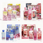 3pcs Set-Sakura Fragrance Shower Gel Set, Japanese Cherry Blossom 10 Fl.oz Shower Gel, 10 Fl.oz Body Lotion, 8 Fl. Oz Body Mist, A Three-piece Bath And Body Care Gift Set