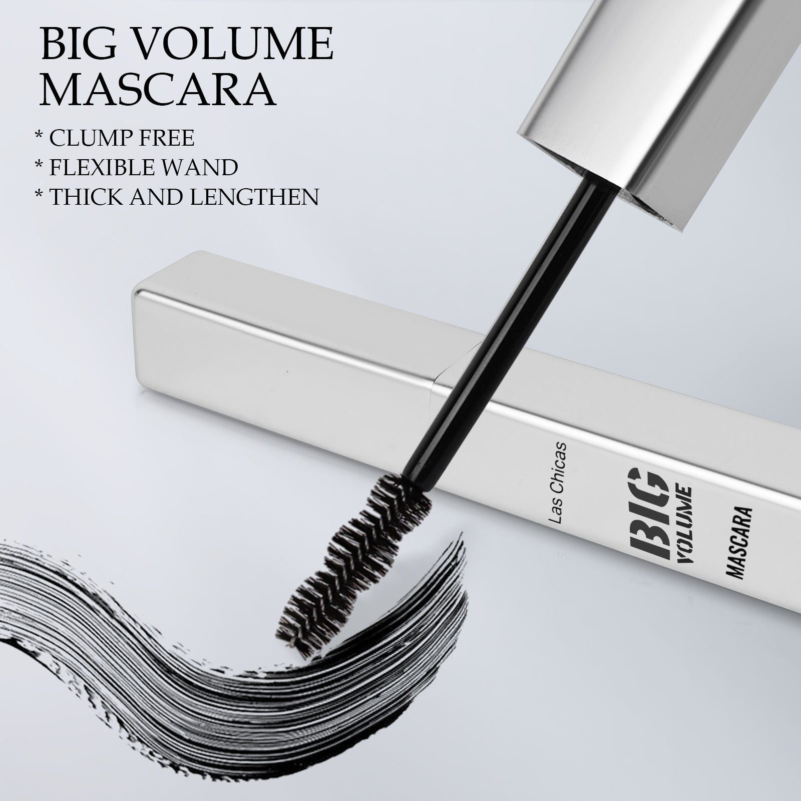 12-Hour Waterproof Mascara | Ultra Volumizing &  Lengthening | 2-Pack | 10ml Each