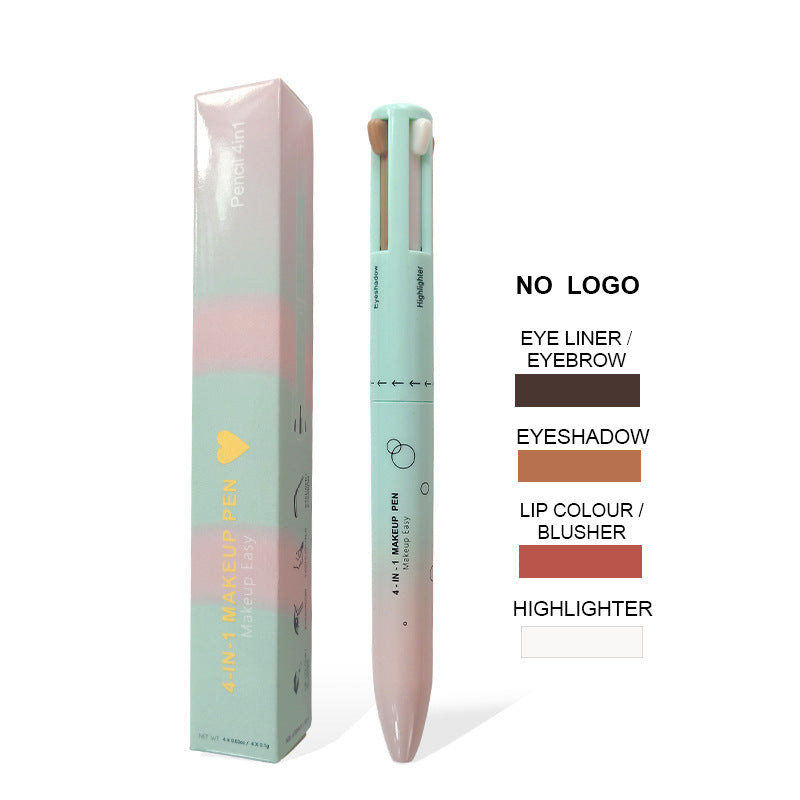4-in-1 Magic Makeup Pen | Eyeliner + Lip Liner + Brow Pencil + Highlighter | Travel Size