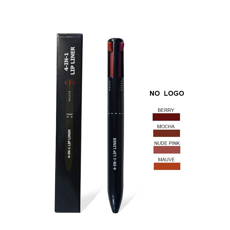 4-in-1 Makeup Pen | Eyeliner + Lip Liner + Eyebrow Pencil + Highlighter | Portable Travel Size
