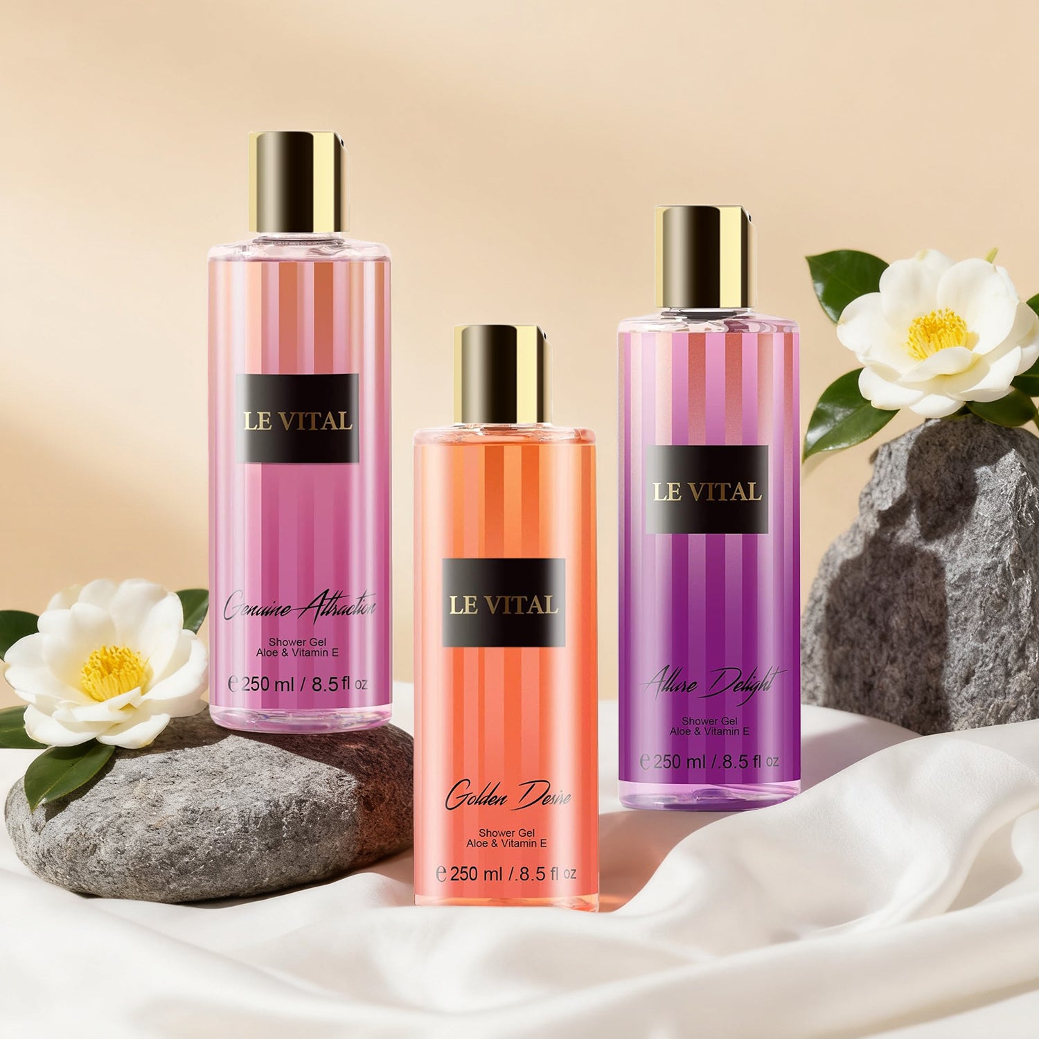 Shower Gel - Genuine Attraction&Shower Gel - Silk Velvet 8.5fl.oz, 250ml 12, Master