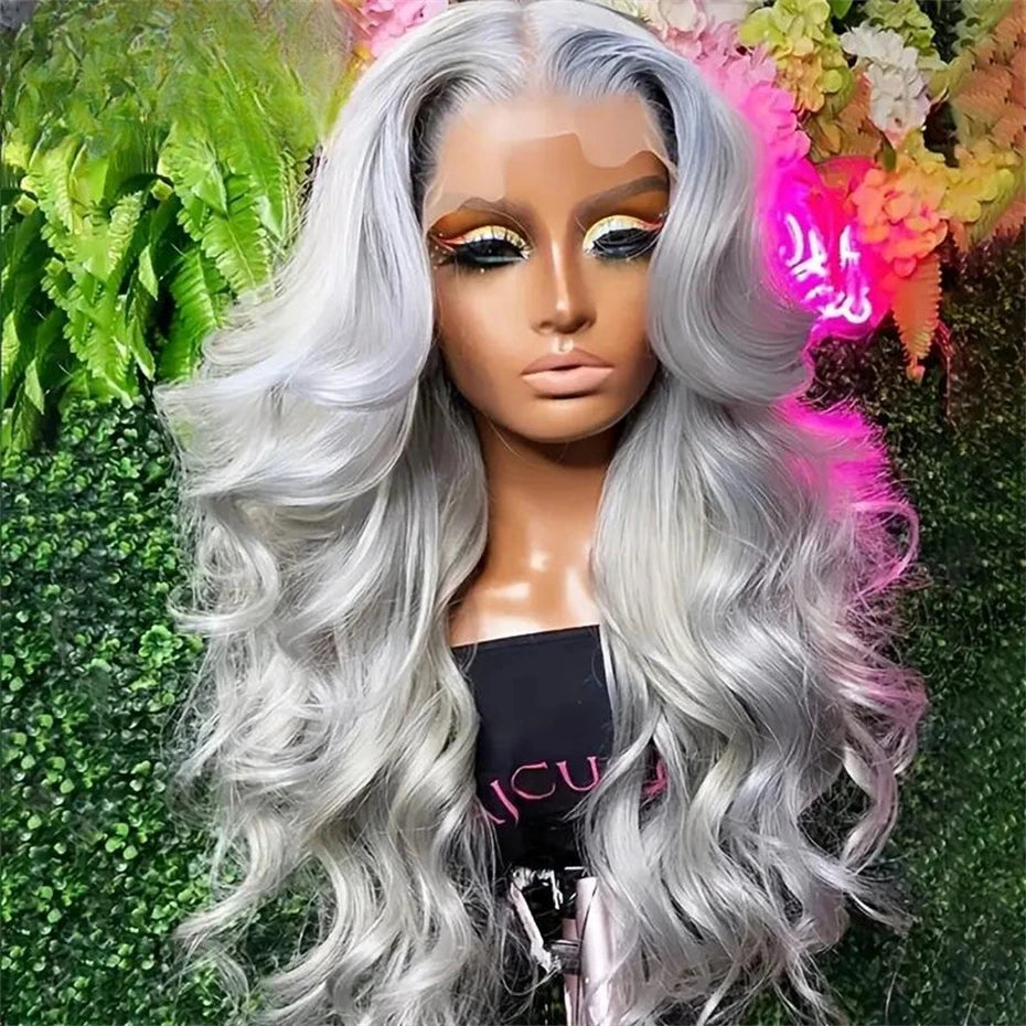 613 Blonde, or Gray | Brazilian Body Wave Wig | 13x6 HD Lace | 26+ Inches