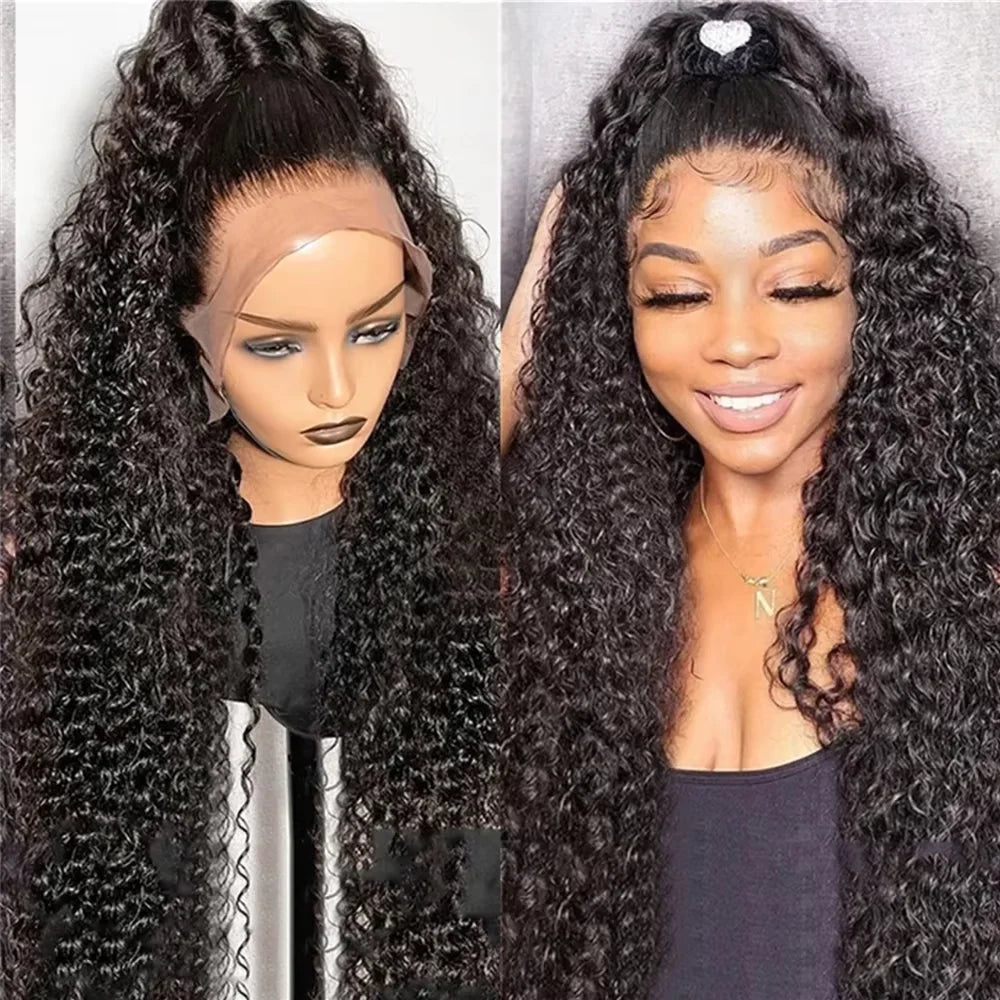 Brazilian Deep Wave Wig | 13x4 / 13x6 HD Lace | Up to 250% Density | 20–36 Inches | Pre-Plucked with Baby Hair