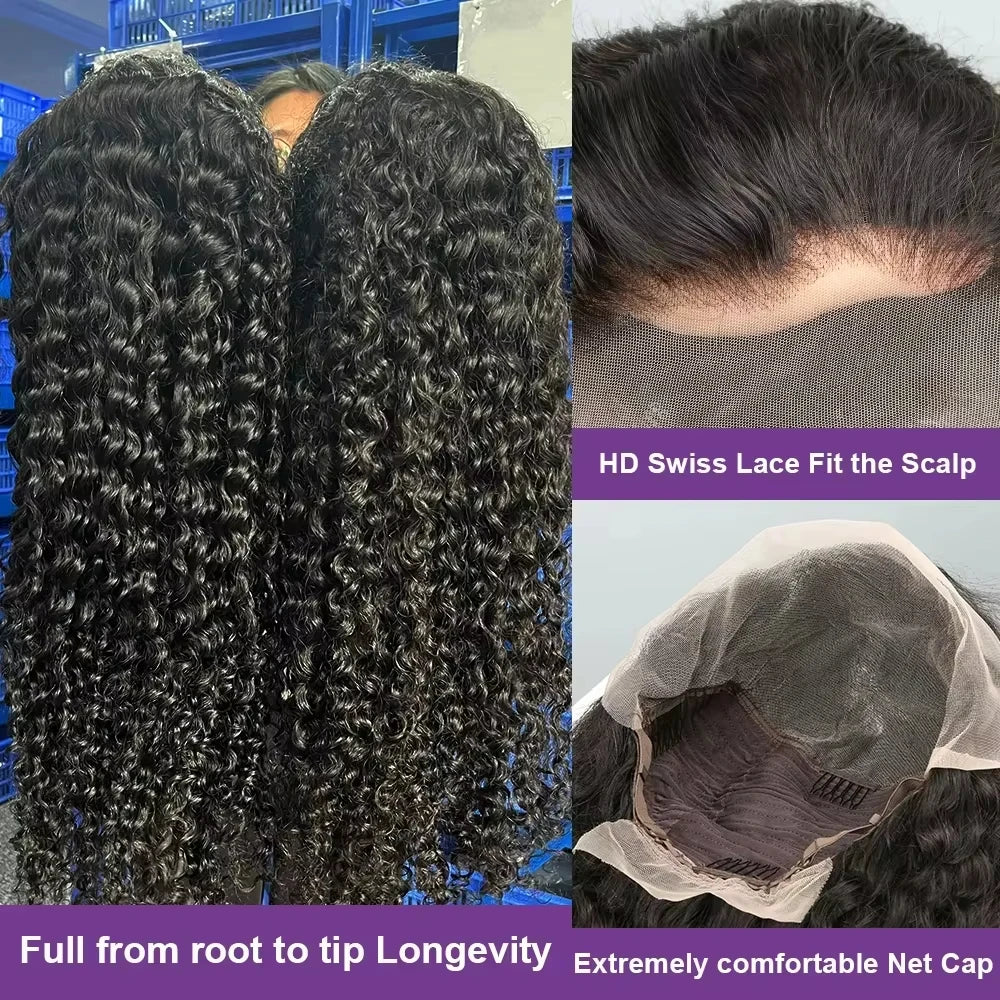 Brazilian Deep Wave Wig | 13x4 / 13x6 HD Swiss Lace | Up to 230% Density | 26+ Inch | Pre-Plucked with Baby Hair