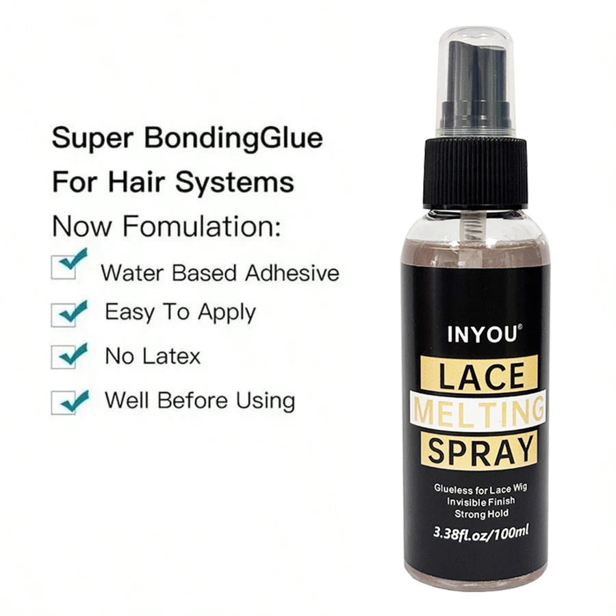 100ML Lace Wig Melting Spray | Super Hold for Lace Front Wigs