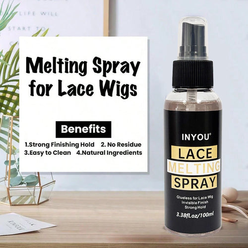 100ML Lace Wig Melting Spray | Super Hold for Lace Front Wigs