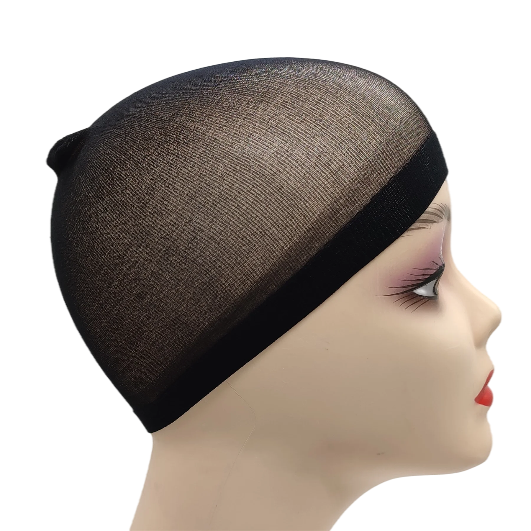 Stretchy Nylon Wig Caps | 2-Pack | Breathable | Non-Slip Elastic Band | 5 Color Options