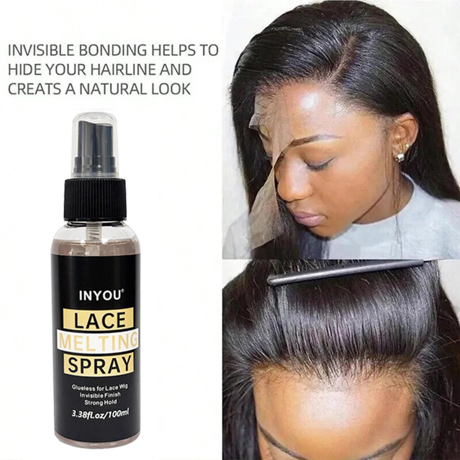 100ML Lace Wig Melting Spray | Super Hold for Lace Front Wigs