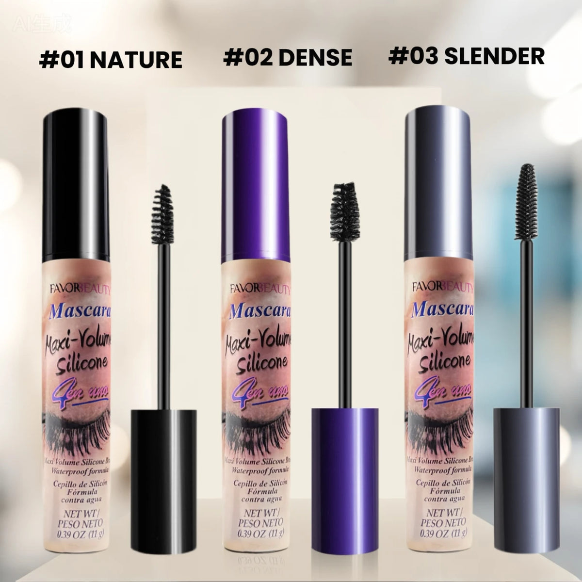 3-Pack Volumizing Mascara Set | Waterproof & Long-Lasting | 3