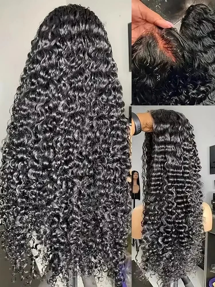 Brazilian Deep Wave Wig | 13x4 / 13x6 HD Lace | Up to 250% Density | 20–36 Inches | Pre-Plucked with Baby Hair