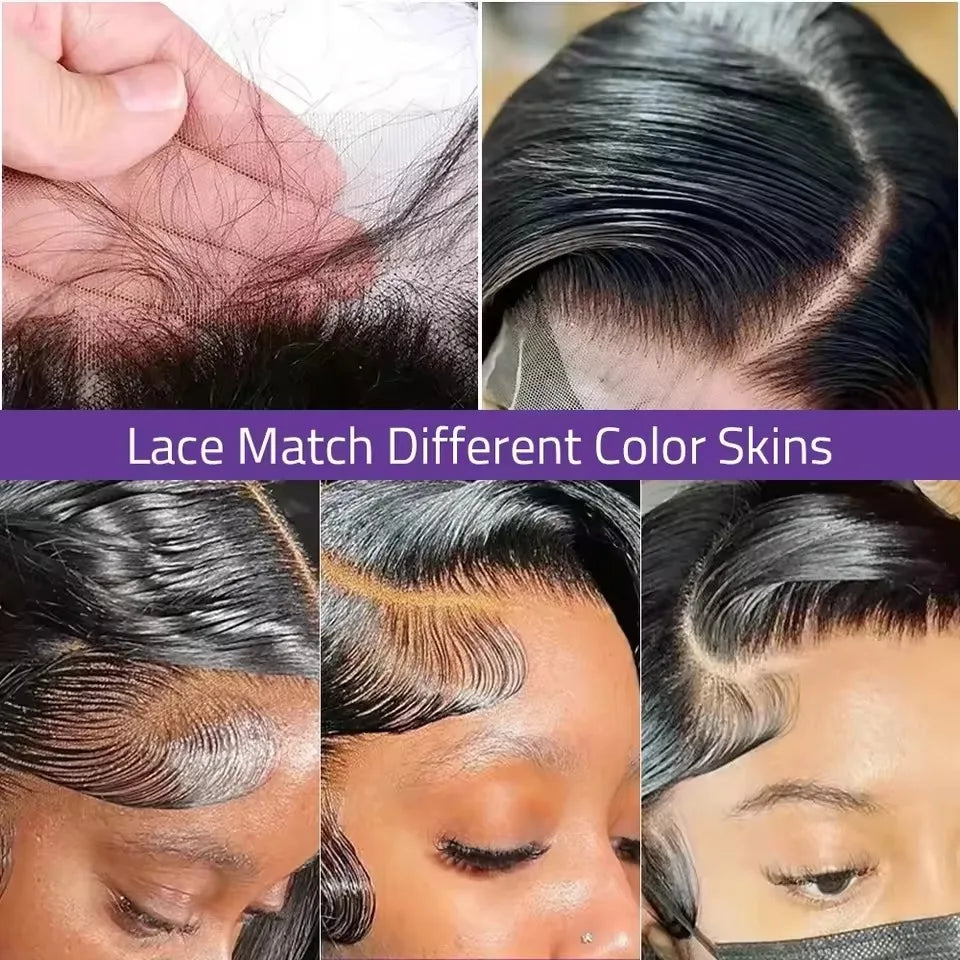 40 Inch Brazilian Body Wave Wig | 13x4 / 13x6 / 360 HD Lace | 180–200% Density | Pre-Plucked | Natural 1B Color