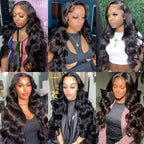 40 Inch Brazilian Body Wave Wig | 13x4 / 13x6 / 360 HD Lace | 180–200% Density | Pre-Plucked | Natural 1B Color