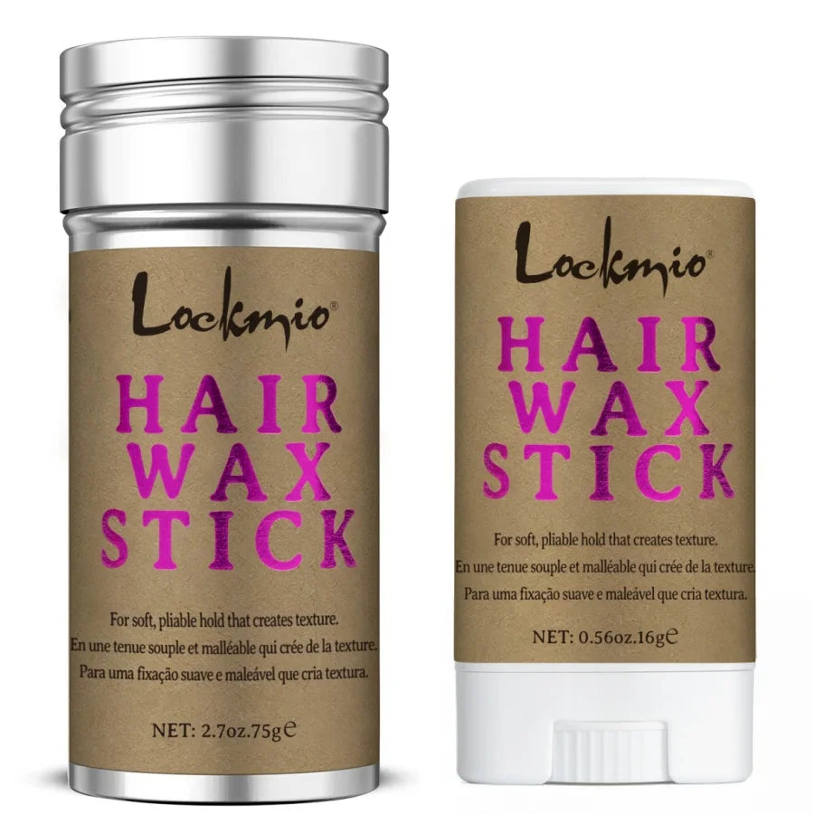 Lockmio Solid Hair Wax Stick | 24-Hour Hold | No Stickiness | No White Residue | Flyaway Tamer | 16g