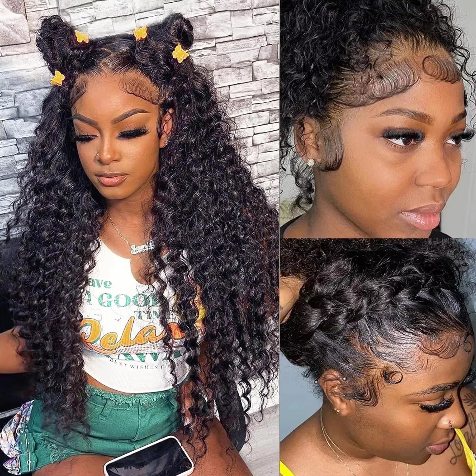 Brazilian Deep Wave Wig | 13x4 / 13x6 HD Swiss Lace | Up to 230% Density | 26+ Inch | Pre-Plucked with Baby Hair