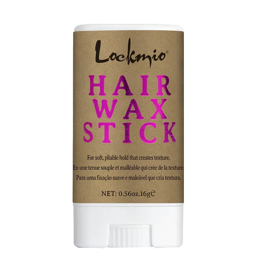 Lockmio Solid Hair Wax Stick | 24-Hour Hold | No Stickiness | No White Residue | Flyaway Tamer | 16g