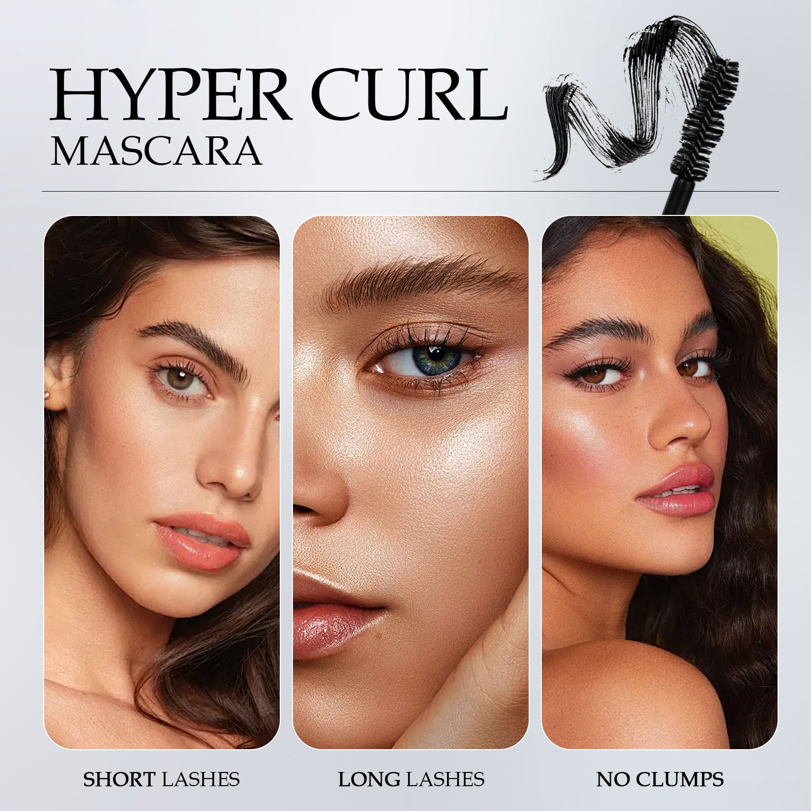 12-Hour Waterproof Mascara | Ultra Volumizing &  Lengthening | 2-Pack | 10ml Each