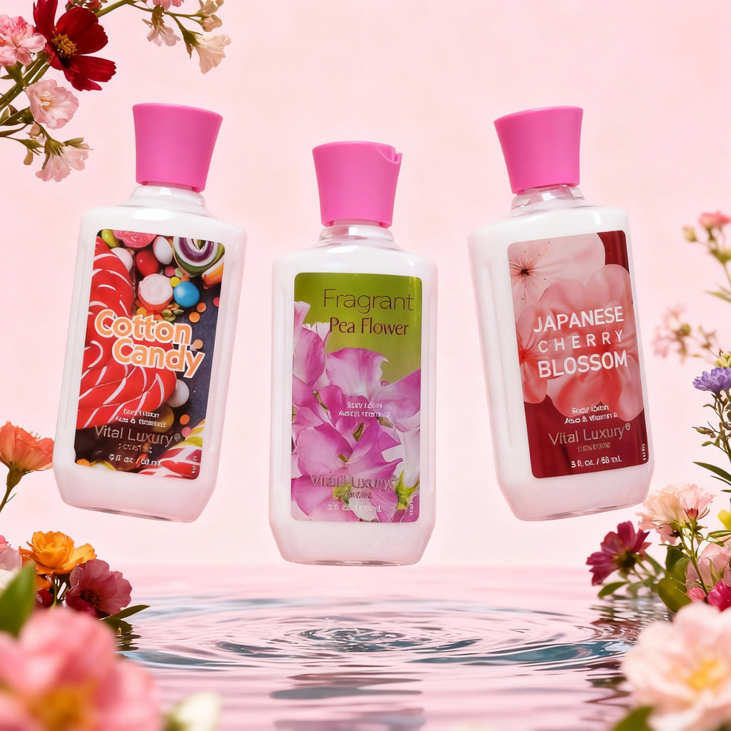 3 Fl.oz.Japanese Cherry Blossom And Others Scented Body Lotions Long-lasting Moisturizing Suitable For Dry And Rough Skin, And Can Be Used On Hands AndBody. Best Gift Perfect For Travel, Weddings