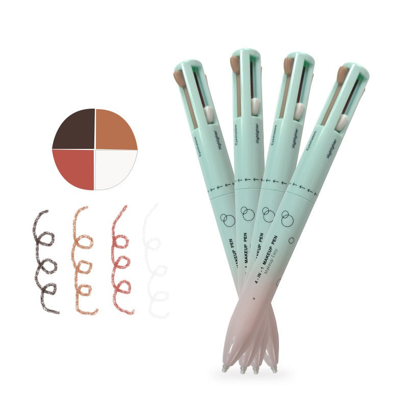 4-in-1 Magic Makeup Pen | Eyeliner + Lip Liner + Brow Pencil + Highlighter | Travel Size